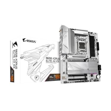 Imagem de Placa Mãe Gigabyte B650 AORUS ELITE AX ICE BRANCA WIFI (AM5/4xDDR5/HDMI/DisplayPort/USB 3.2/M.2)
