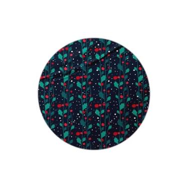 Imagem de Adesivos Redondos Natalinos 25 Unidades Com Estampa de Ilustração Festiva - Tamanho 50x50cm