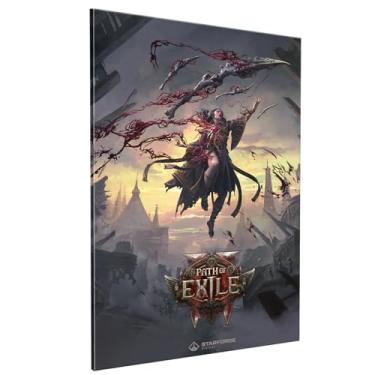 Imagem de STARFORGE - Blood Mage - Path of Exile 2 Arte de parede acrílica impressa UV - 40,6 cm x 61 cm