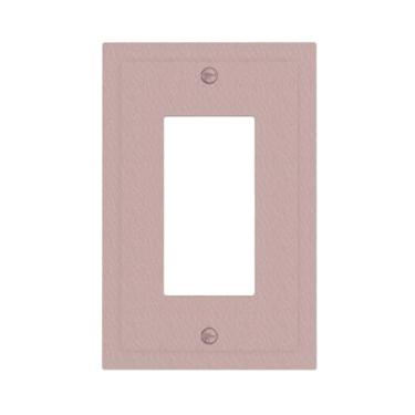 Imagem de WUYOCHA Capas decorativas rosa rosa 1 interruptor de luz interruptor de luz placa de parede única para tomadas elétricas, capas de placa frontal para quarto, cozinha, decoração de casa
