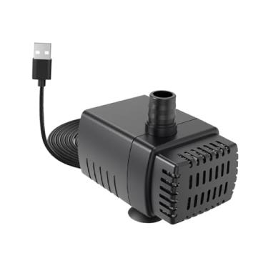 Imagem de Baoblaze Mini bomba submersível com ventosas, bomba de fonte de 50 GPH para água de animais de estimação, 2 W, para aquários e sistemas hidropônicos.