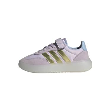 Imagem de adidas Tênis infantil unissex Disney Frozen Elsa Barreda Decode Chi, Lavanda gelada/dourado metálico/azul, 12.5 Little Kid