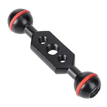 Imagem de Suporte de extensão de braço de luz fotográfica Braço de luz dupla com suporte de extensão preto de liga de alumínio para acessórios de fotografia. Qualidade aprimorada para configuração de iluminação