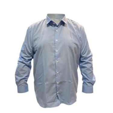 Imagem de Camisa Ogochi Manga Longa Azul Médio-Masculino