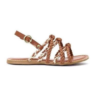 Imagem de Sandália Feminina Rasteira Laura Sofia Trança-Feminino
