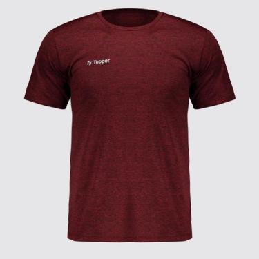 Imagem de Camiseta Topper Treino Classic Bordô, GG