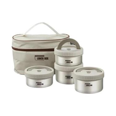 Imagem de Lunch Box Portátil Isolado Lunch Container Set Recipiente Almoço Aço I