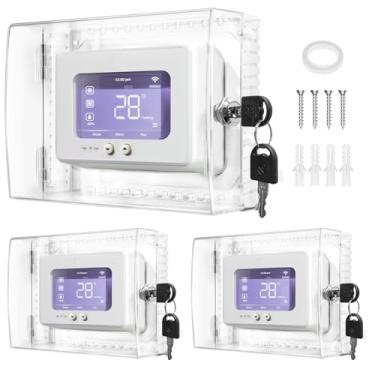 Imagem de for Thermostat on Wall Fits Thermostats 6.2" x 4.8" x 2.36" or Smaller (3 PCS Key Lock)