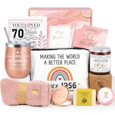Imagem de Frerdui Presentes De 70º Aniversário Para Mulheres, Ideias Para 70º Aniversário, Presentes Para Mulheres De 70 Anos, Presentes De Aniversário De 1955, Os Melhores Presentes Legais 9 Em 1 Para Mulher