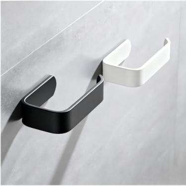 Imagem de Porta Papel Higienico，ProteçãO Contra Ferrugem，Resistente à Humidade e LaváVel Na MáQuinauado para UtilizaçãO em Casas de Banho e Lavabos em Propriedades Residenciais e Apartamentos.(Preto + Branco,2)