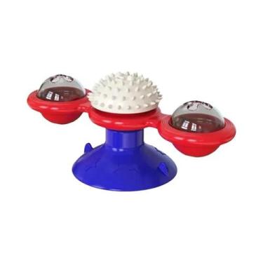 Imagem de Brinquedo Para Gato Com Base De Ventosa Forte, Giratório, Alimentação 