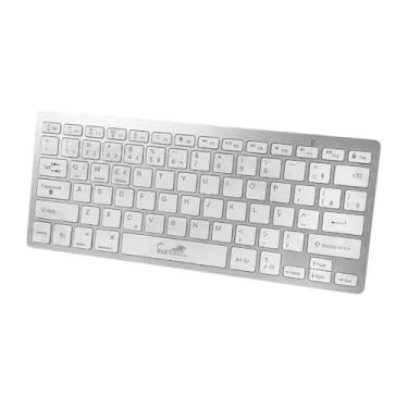 Imagem de Teclado Portátil Bluetooth Sem Fio Ultra Fino Tablet Celular Notebook Computador