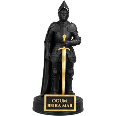 Imagem de Estátua Ogum Beira Mar Imagem Umbanda Candomblé Orixá (Cor Aurum Noctis)
