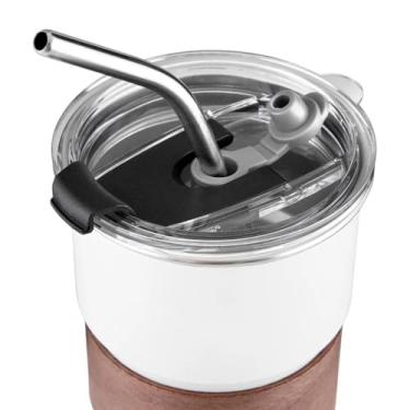 Imagem de Copo Térmico de Café 250ml com Canudo – Inox e Hermético