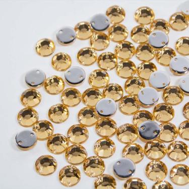 Imagem de Chaton primeira linha redondo 8mm mel/topaz 100uni - La Mode Arte e Cr