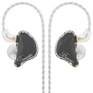 Imagem de Generic Fones De Ouvido Intra-Auriculares Com Monitor, Iem Três Drivers E Graves Potentes, Isolamento Ruído, Estéreo Alta Fidelidade Fio Para Músicos, Cantores, Bateristas (Cinza-Sálvia)