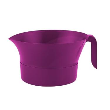 Imagem de Easy Greasy Coador de graxa escorredor com alça e recipiente, tigela com tampa Conjunto de 3 peças de estirpe | Coa carne moída, bacon e macarrão | Aparelho de cozinha seguro, livre de BPA | Feito nos