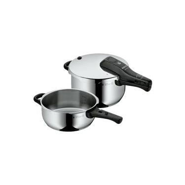 Imagem de Conjunto de 2 Panelas de Pressão Perfect Pro em Aço Inox com Tampa de Indução WMF