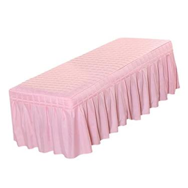 Imagem de DimyFew Tampa Da Folha Da Valência Da Tabela Cosmética Da Massagem com Furo, Rosa-185x70cm
