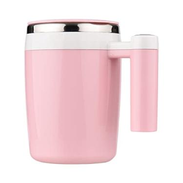 Imagem de Caneca com Mistura Automática Tampa de Café Magnética Elétrica Auto Misturadora para Leite Cacau Chocolate Quente Chá