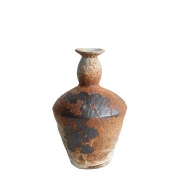 Imagem de Vasos de cerâmica feitos à mão retrô e nostálgicos, hotéis de casa, arranjos de flores inspirados, decorações (Cáqui)