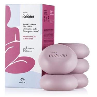 Imagem de Sabonete em Barra Puro Vegetal Tododia com 5 Un 90 gr cada - NATURA, A