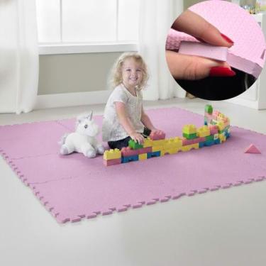 Imagem de Kit 10 Placa EVA 50x50 10mm Tapete Tatame Manta Borracha Piso Emborrac