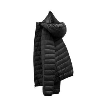 Imagem de Casaco De Inverno plus Size Para Homens Com Capuz, Jaqueta De Penas De