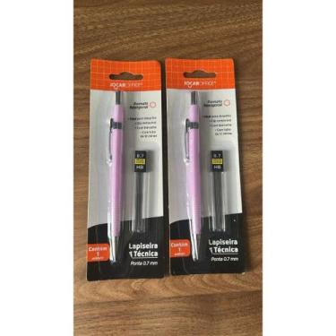 Imagem de kit Lapiseira Técnica + tubo 12 grafites Hexagonal 0.7mm Jocar GRATIS 