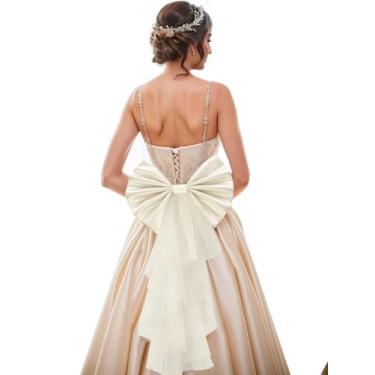 Imagem de Unykaflor Laço destacável para vestido, vestido de casamento, laço e acessório para vestido de formatura, cinto de noiva