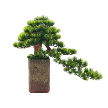 Imagem de Plantas falsas Zen Simulation Welcome Pine Bonsai Ornamentos Entrada TV Gabinete Escritório Macio Decoração Sala de Estar