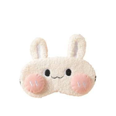 Imagem de Máscara de dormir de coelho hip-hop com bloqueio de luz para dormir novidade engraçada máscara de dormir animal cobertura de olhos para mulheres e homens