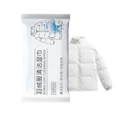 Imagem de Detergente Para Casaco De Penas - Toalhetes De Remoção De Manchas Sem Enxágue,-Casacos E Toalhas De Limpeza De Roupa | Para Lavandaria Sapatos Casa Escritório Viagem Negócios Diários Adultos