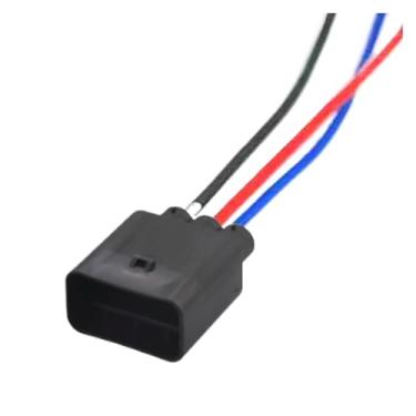 Imagem de SSXLSMYXGS Chicote de fios elétrico automotivo do fã do radiador do pino 1743271-2 1743757-2 de 3 com conector impermeável 12AWG de 20cm SSXLSMYXGS(3p male,10 sets)