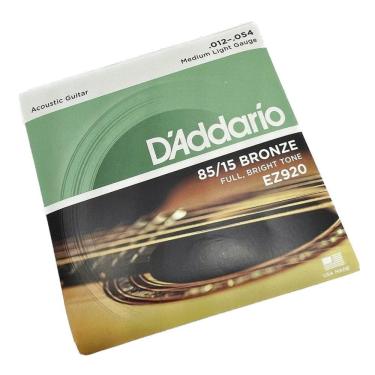 Imagem de Encordoamento 012 Aço Bronze Daddario 12-54 Violão Ez920