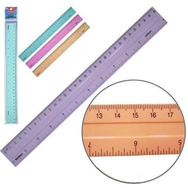 Imagem de Regua Escolar De Plastico Trend Colors 30Cm Na Solapa
