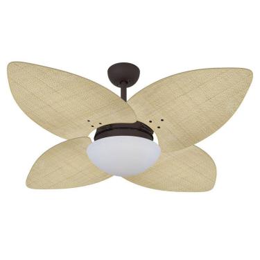 Imagem de Ventilador De Teto Vd42 Dunamis Marrom Rattan Natural 220V