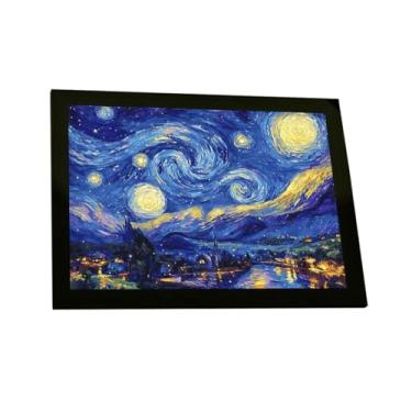 Imagem de Quadro Decorativo Noite Estrelada Van Gogh Releitura V3 Decoração Poster Quarto Sala
