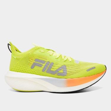 Imagem de Tênis Fila Racer Carbon 2 Feminino, Verde, Laranja, 34