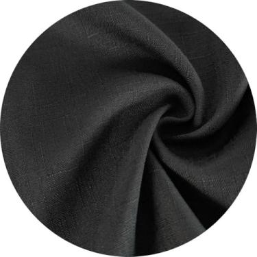 Imagem de Tecido Oxford Slub Linho Maquinetado 3 Metros de Largura Para decoração Painel Toalha de Mesa Evento Buffet Cortina Capa (Cinza-028)