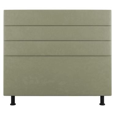 Imagem de Cabeceira Cama Box Casal Queen Size Malik 160cm Sintético Bege - Abmaza