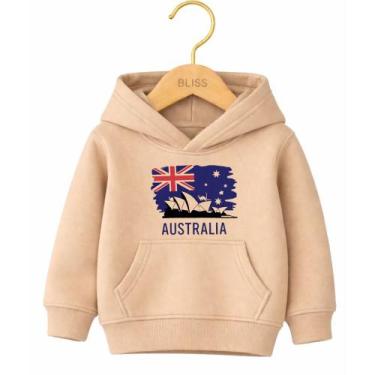 Imagem de Moletom Canguru Infantil Estampa Austrália 1018 Dia a Dia Qualidade Vo