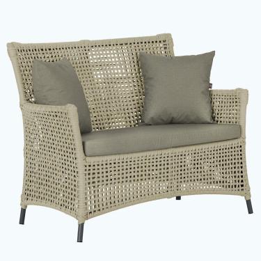 Imagem de 1 Sofá área Externa Igapó Alumínio Preta Corda Náutica E8 Rami