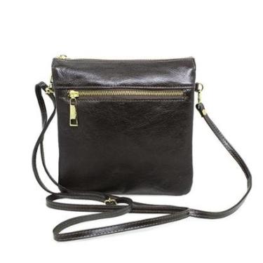 Imagem de Bolsa Transversal de Couro Elisa-Feminino