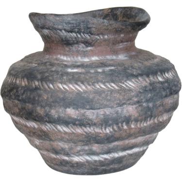 Imagem de VASO DECORATIVO ENFEITE CASA HOME&CO CERÂMICA 15x20x20cm CINZA