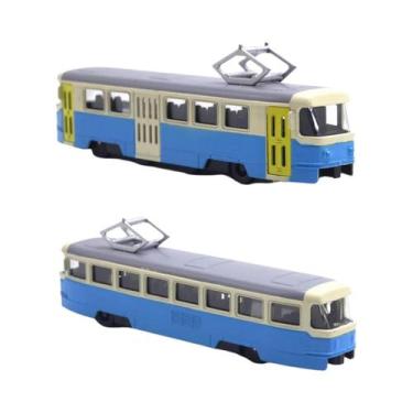 Imagem de Brinquedo De Ônibus De Liga Leve Com Som E Luz De Alta Simulação - Mod