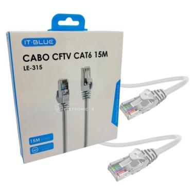 Imagem de Cabo de Rede RJ45 CFTV CAT6 Com Conector Banhado a Ouro LE311 LE312 LE