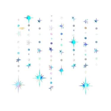 Imagem de Guirlanda De Estrelas Com Glitter Para O Dia Dos Namorados E Ano Novo,