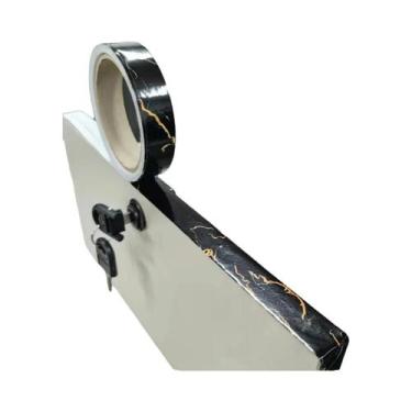 Imagem de Fita De Borda De Madeira De Bétula Com Grão Natural 2cmx10m Tiras Fina