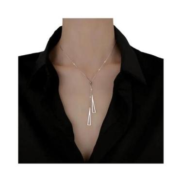 Imagem de Colar De Prata 925 Com Rosa, Estilo Coreano, Geometria Circular, Joia 